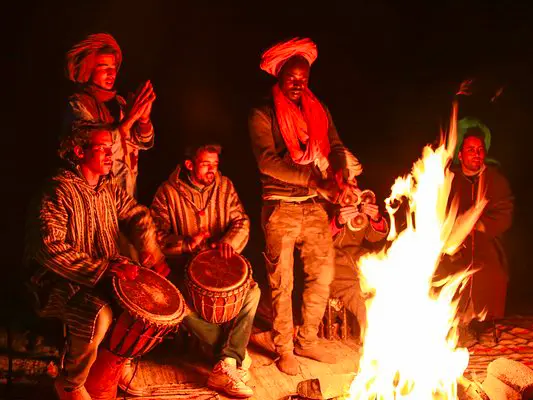 Il gruppo musicale che anima le nostre serate nel deserto
