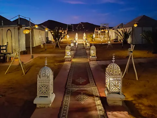 La tenda dove passerete la vostra notte